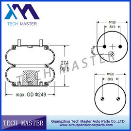 Mola de ar complicada dobro industrial para o aço de Goodyear 2B9-206 + material de borracha