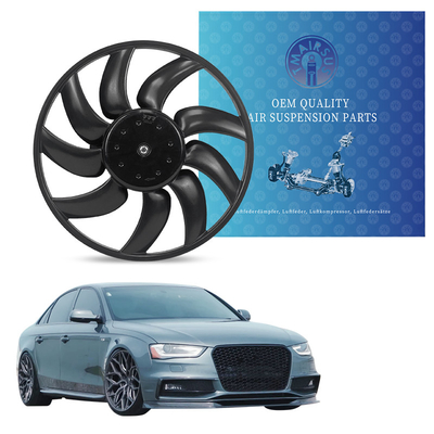 Motor de ventilador de refrigeração de automóveis de alumínio de aço de borracha OEM para Audi A4 S4 Q5 A5 A7 Macan