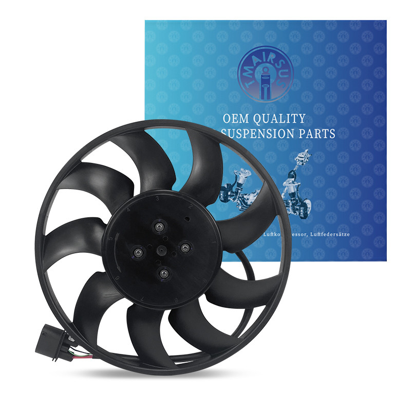 Eficiência do conjunto de ventiladores de resfriamento de plástico para resfriamento do motor Porsche Cayenne 8W0959455K PAB95945520 PAB95945530