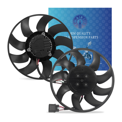 Ventilador de arrefecimento de automóveis de grande porte para o motor Volkswagen Touareg Partes do sistema de arrefecimento de automóveis 600W Voltagem