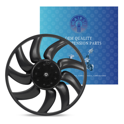 Montagem de ventilador de refrigeração do radiador elétrico para Audi A4 S4 Q5 A5 A7 Macan Com componentes de alumínio de aço de borracha
